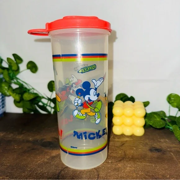 Vintage Tupperware Disney Mickey Mouse Lid Container - Picture 4 of 8